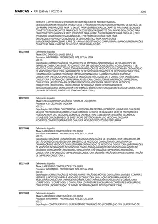 RPI - Marcas 2249 "Vervs Consultoria" 