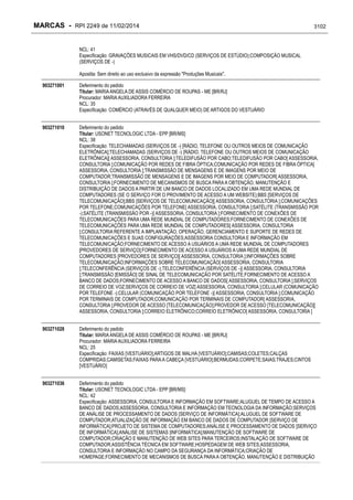 RPI - Marcas 2249 "Vervs Consultoria" 