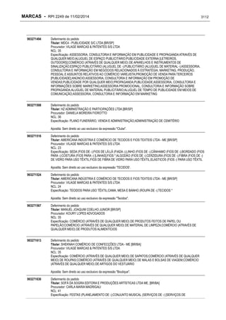 RPI - Marcas 2249 "Vervs Consultoria" 