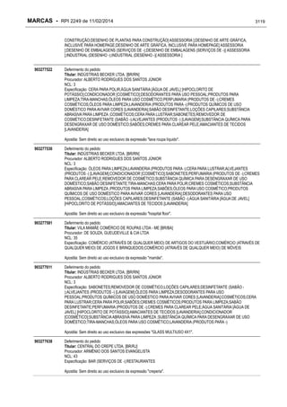 RPI - Marcas 2249 "Vervs Consultoria" 