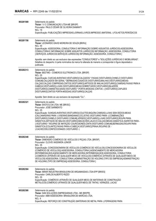 RPI - Marcas 2249 "Vervs Consultoria" 