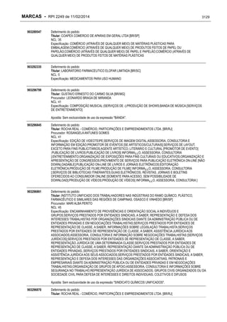 RPI - Marcas 2249 "Vervs Consultoria" 