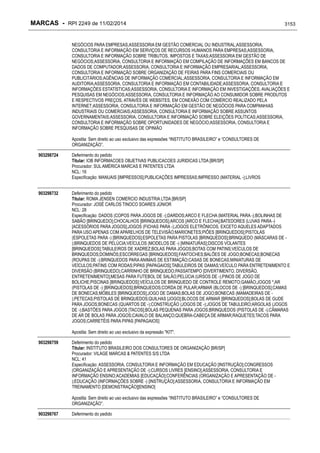 RPI - Marcas 2249 "Vervs Consultoria" 