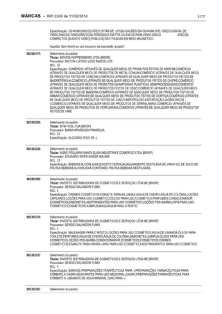 RPI - Marcas 2249 "Vervs Consultoria" 