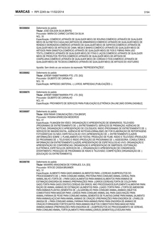 RPI - Marcas 2249 "Vervs Consultoria" 