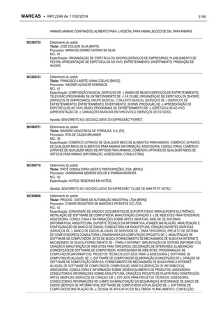 RPI - Marcas 2249 "Vervs Consultoria" 