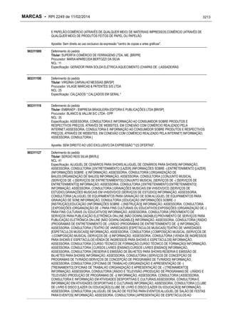 RPI - Marcas 2249 "Vervs Consultoria" 