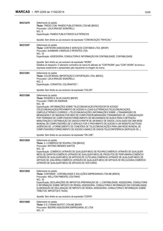 RPI - Marcas 2249 "Vervs Consultoria" 