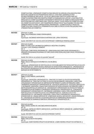 RPI - Marcas 2249 "Vervs Consultoria" 