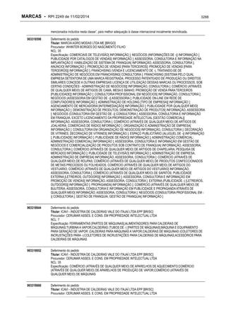 RPI - Marcas 2249 "Vervs Consultoria" 