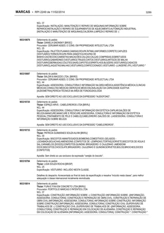 RPI - Marcas 2249 "Vervs Consultoria" 