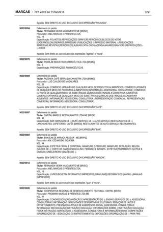 RPI - Marcas 2249 "Vervs Consultoria" 