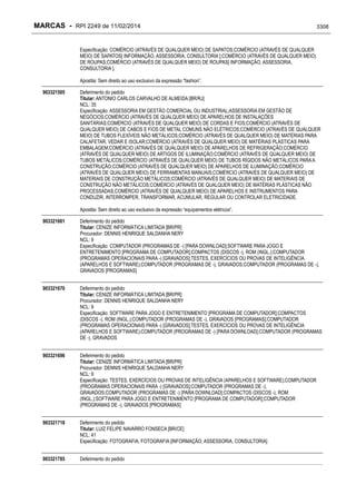 RPI - Marcas 2249 "Vervs Consultoria" 