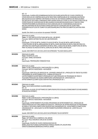 RPI - Marcas 2249 "Vervs Consultoria" 