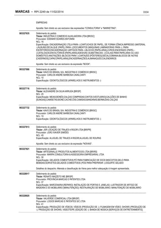 RPI - Marcas 2249 "Vervs Consultoria" 