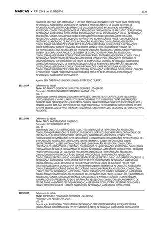 RPI - Marcas 2249 "Vervs Consultoria" 