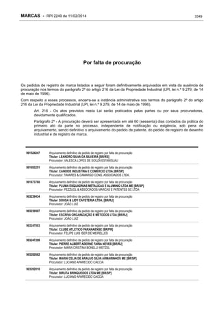 RPI - Marcas 2249 "Vervs Consultoria" 