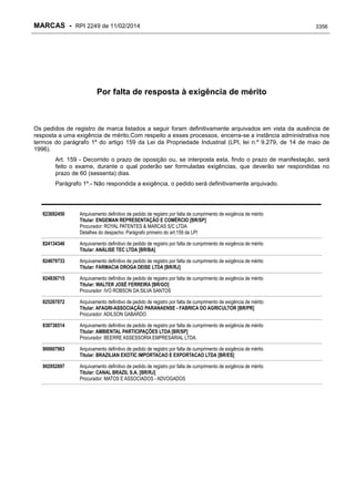 RPI - Marcas 2249 "Vervs Consultoria" 