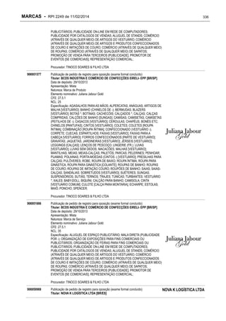 RPI - Marcas 2249 "Vervs Consultoria" 