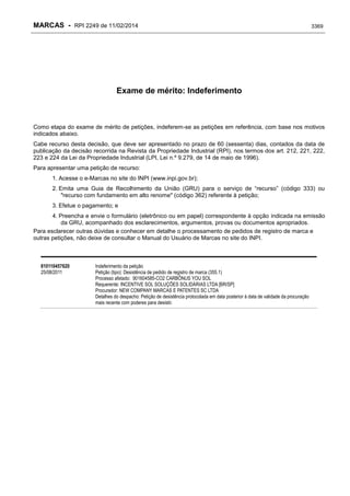 RPI - Marcas 2249 "Vervs Consultoria" 