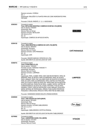 RPI - Marcas 2249 "Vervs Consultoria" 