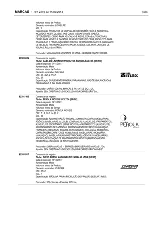 RPI - Marcas 2249 "Vervs Consultoria" 