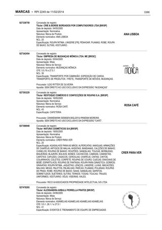 RPI - Marcas 2249 "Vervs Consultoria" 