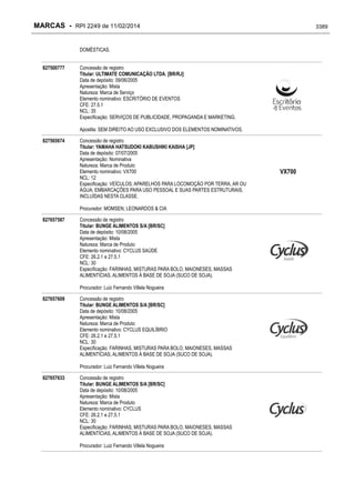 RPI - Marcas 2249 "Vervs Consultoria" 