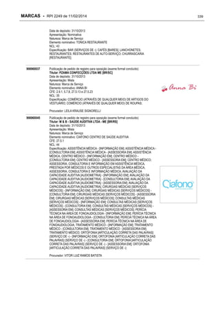 RPI - Marcas 2249 "Vervs Consultoria" 