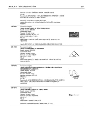 RPI - Marcas 2249 "Vervs Consultoria" 