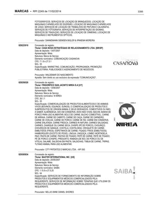 RPI - Marcas 2249 "Vervs Consultoria" 