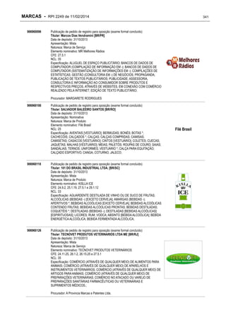 RPI - Marcas 2249 "Vervs Consultoria" 