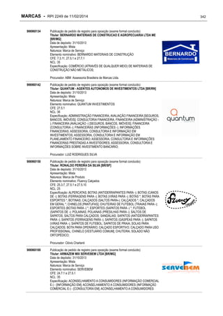 RPI - Marcas 2249 "Vervs Consultoria" 