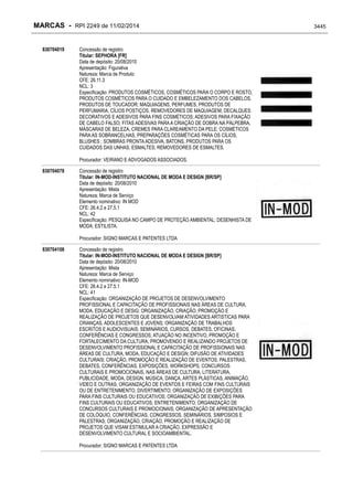 RPI - Marcas 2249 "Vervs Consultoria" 