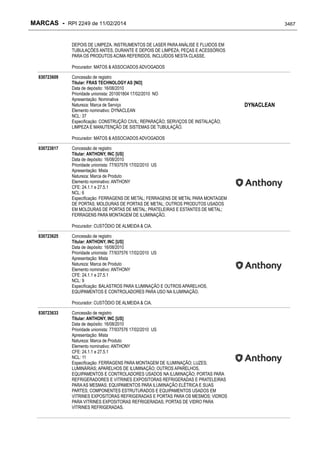 RPI - Marcas 2249 "Vervs Consultoria" 