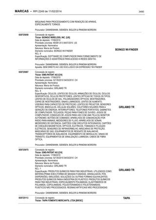 RPI - Marcas 2249 "Vervs Consultoria" 