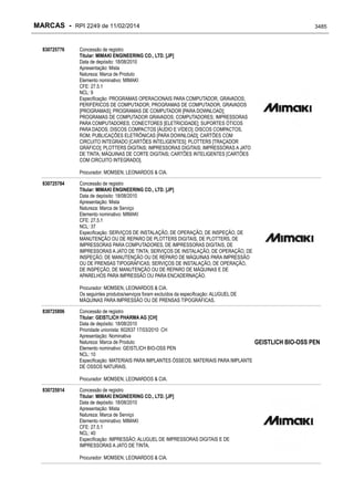 RPI - Marcas 2249 "Vervs Consultoria" 