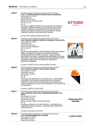 RPI - Marcas 2249 "Vervs Consultoria" 