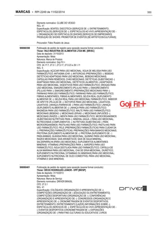 RPI - Marcas 2249 "Vervs Consultoria" 