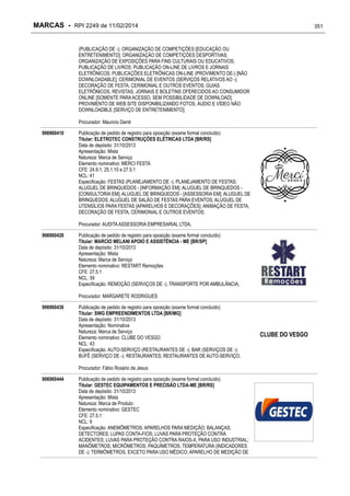 RPI - Marcas 2249 "Vervs Consultoria" 