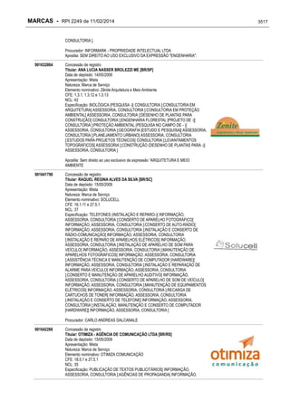 RPI - Marcas 2249 "Vervs Consultoria" 