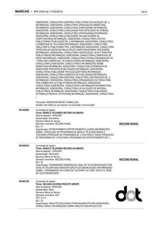 RPI - Marcas 2249 "Vervs Consultoria" 