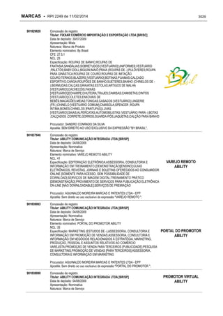 RPI - Marcas 2249 "Vervs Consultoria" 