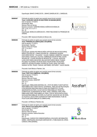 RPI - Marcas 2249 "Vervs Consultoria" 