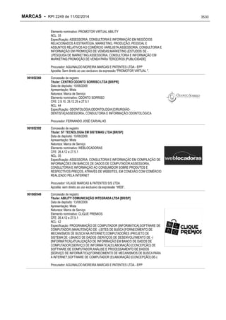 RPI - Marcas 2249 "Vervs Consultoria" 