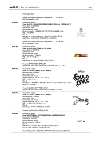 RPI - Marcas 2249 "Vervs Consultoria" 