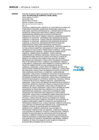 RPI - Marcas 2249 "Vervs Consultoria" 