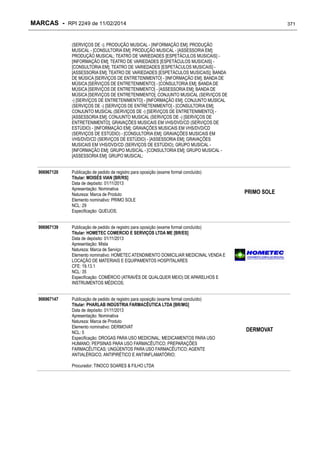 RPI - Marcas 2249 "Vervs Consultoria" 