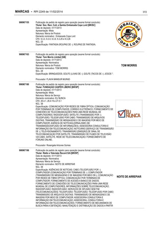 RPI - Marcas 2249 "Vervs Consultoria" 