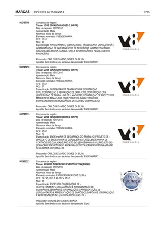 RPI - Marcas 2249 "Vervs Consultoria" 